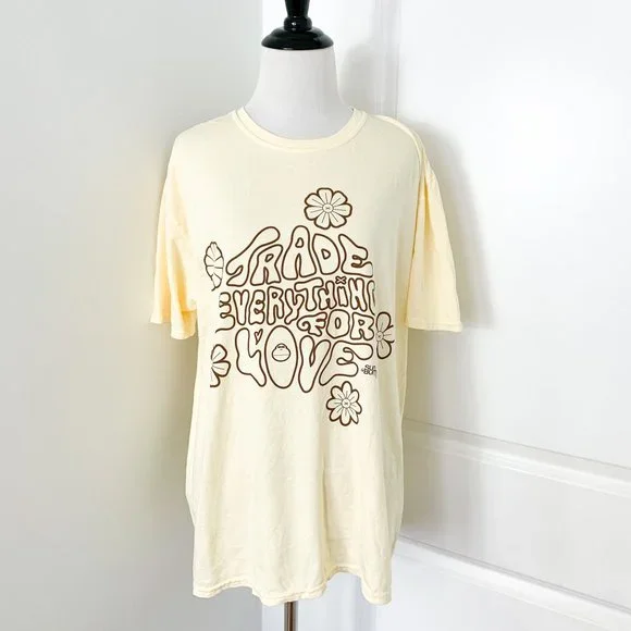 Free People Tops Sun Bum Yellow Graphic Tshirt Poshmark